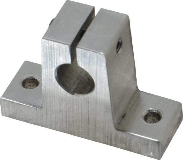 Thomson Industries - 3/8" Diam, Aluminum Alloy Shaft Support - Plain Shafting - Top Tool & Supply