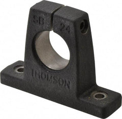 Thomson Industries - 1-1/2" Diam, Malleable Iron Alloy Shaft Support - Plain Shafting - Top Tool & Supply