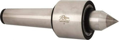 Riten - MT5 Taper Shank, 3-1/16" Head Diam Carbide Tipped Live Center - 5,000 Max RPM, 2-25/32" Head Length, 1-3/8" Point Diam, 2-3/8" Point Len, 1,000 Lb Max Workpc, 1" Tip Diam, Standard Point - Top Tool & Supply