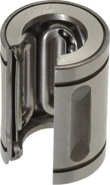 Thomson Industries - 1/2" Inside Diam, 85 Lbs. Dynamic Capacity, Open Linear Bearing - Top Tool & Supply