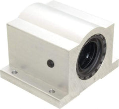 Thomson Industries - 1-1/2" Inside Diam, 3880/7760 Lbs. Dynamic Capacity, Closed Single Pillow Block Linear Bearing - 3-1/4" Overall Height x 4-3/4" Overall Width - Top Tool & Supply