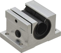 Thomson Industries - 5/8" Inside Diam, 620/1240 Lbs. Dynamic Capacity, Open Single Pillow Block Linear Bearing - 1.44" Overall Height x 2-1/2" Overall Width - Top Tool & Supply