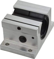 Thomson Industries - 3/4" Inside Diam, 1130/2260 Lbs. Dynamic Capacity, Open Single Pillow Block Linear Bearing - 1.56" Overall Height x 2-3/4" Overall Width - Top Tool & Supply