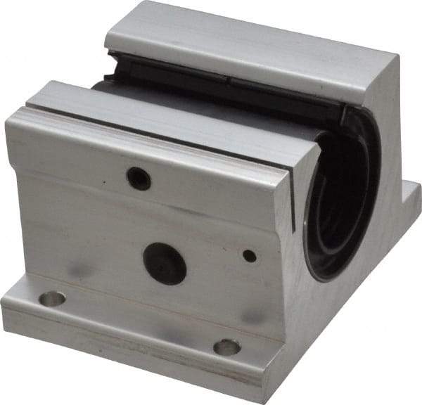 Thomson Industries - 1" Inside Diam, 1900/3800 Lbs. Dynamic Capacity, Open Single Pillow Block Linear Bearing - 2" Overall Height x 3-1/4" Overall Width - Top Tool & Supply