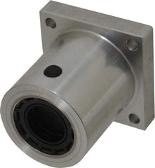 Thomson Industries - 2.13" Inside Diam, 1050/2100 Lbs. Dynamic Capacity, Single Flanged Pillow Block Linear Bearing - 2-3/4" Overall Width - Top Tool & Supply