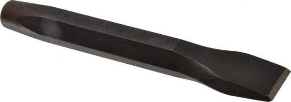 Proto - 8-1/4" OAL x 1-3/16" Blade Width Cold Chisel - 1-3/16" Tip, 1" Stock, Steel Handle - Top Tool & Supply