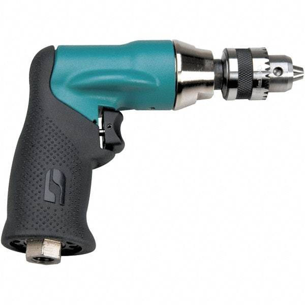 Dynabrade - 1/4" Keyed Chuck - Pistol Grip Handle, 20,000 RPM, 0.4 hp, 90 psi - Top Tool & Supply