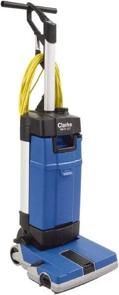 Clarke - 12" Cleaning Width, Electric Floor Scrubber - 0.94 hp, 2,100 RPM, 72" Water Lift, 0.8 Gal Tank Capacity - Top Tool & Supply