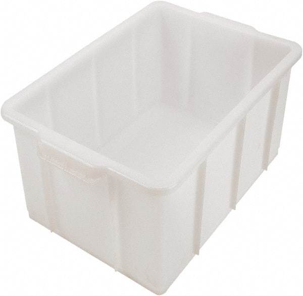 Dynalon Labware - 12.2 Gal, Clear Polyethylene Tote Container - Nesting, 23.4" Long x 14.4" Wide x 10" High - Top Tool & Supply