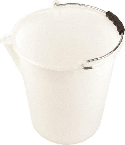 Dynalon Labware - 4-1/2 Gal Translucent Tapered Conical Polyethylene Bucket - 13-3/8" High x 12-3/16" Diam - Top Tool & Supply