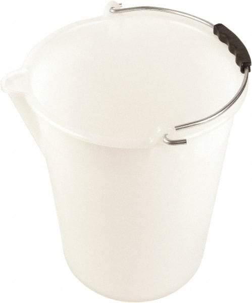 Dynalon Labware - 3-3/16 Gal Translucent Tapered Conical Polyethylene Bucket - 11-13/16" High x 11" Diam - Top Tool & Supply