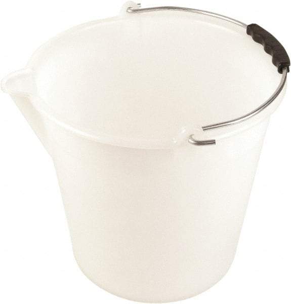 Dynalon Labware - 2-3/8 Gal Translucent Tapered Conical Polyethylene Bucket - 11" High x 9-13/16" Diam - Top Tool & Supply