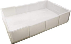 Dynalon Labware - White Polyethylene Tote Container - Stacking, 21.3" Long x 13.8" Wide x 4-1/2" High - Top Tool & Supply