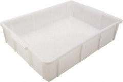 Dynalon Labware - White Polyethylene Tote Container - Stacking, 16.3" Long x 12.2" Wide x 3.8" High - Top Tool & Supply