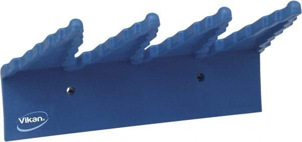 Vikan - 22 Lb, 6-1/2" Wide, 2-1/2" High, Polypropylene, Wall Bracket - 9-1/2" Long, 3 Holders - Top Tool & Supply