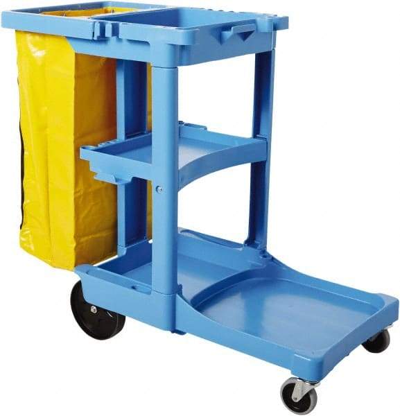 Rubbermaid - Plastic Janitor Cart - 21-3/4" Width - Top Tool & Supply