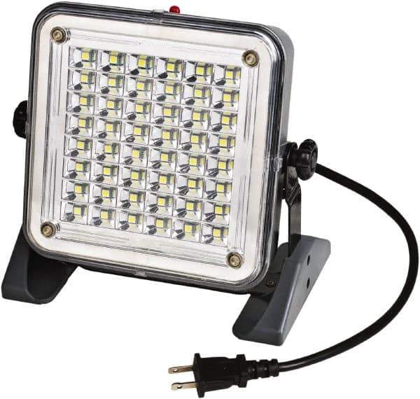 Value Collection - 120 Volt, 10 Watt, Electric, LED Portable Floor Work Light - 10' Cord, 1 Head, 750 Lumens, ABS - Top Tool & Supply