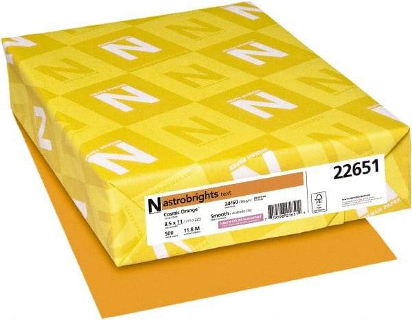 Neenah Paper - Cosmic Orange Colored Copy Paper - Use with Laser Printers, Inkjet Printers, Copiers - Top Tool & Supply