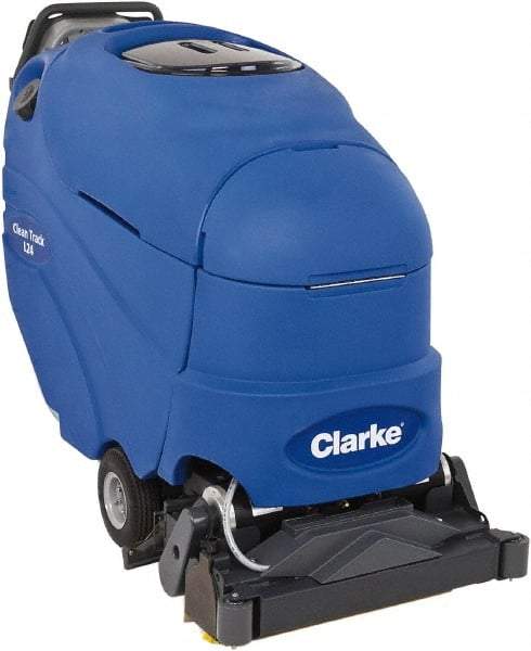 Clarke - 24" Cleaning Width, 70" Water Lift, Walk Behind Carpet Extractor - 93 CFM Air Flow, 20 Gal Tank Capacity, 16 Gal Tank Recovery Capacity, 100 Pump psi - Top Tool & Supply