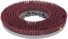 Carlisle - Rotary Brush - 19" Machine, 1-1/2" Trim Length, Red Pad, Nylon - Top Tool & Supply