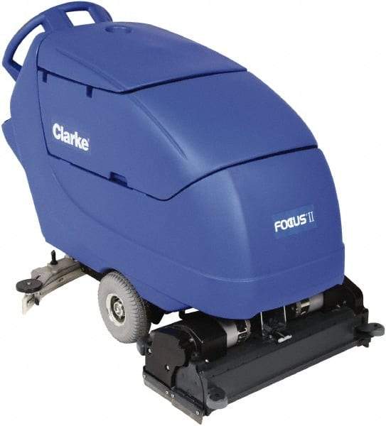 Clarke - 28" Cleaning Width, Battery Powered Floor Scrubber - 0.81 hp, 613 RPM, 23 Gal Tank Capacity - Top Tool & Supply