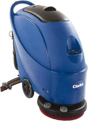 Clarke - 17" Cleaning Width, Electric Floor Scrubber - 1 hp, 150 RPM, 13.2 Gal Tank Capacity - Top Tool & Supply