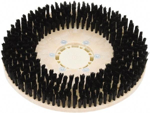 Clarke - 34" Diam Scrubbing Brush - 17" Machine, Black Pad, Nylon - Top Tool & Supply