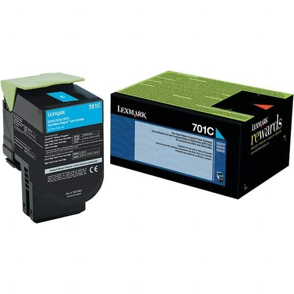 Lexmark - Cyan Toner Cartridge - Use with Lexmark CS310dn, CS310n, CS410n - Top Tool & Supply