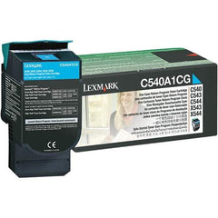 Lexmark - Cyan Toner Cartridge - Use with Lexmark C540n, C543dn, C544dn, C544dtn, C544dw, C544n, C546dtn, X543dn, X544dn, X544dtn, X544dw, X544n, X546dtn - Top Tool & Supply