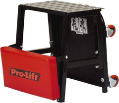 Omega Lift Equipment - 300 Lb Capacity, 4 Wheel Creeper Seat - Alloy Steel, 16.93" Long x 5.91" Overall Height x 14" Wide - Top Tool & Supply