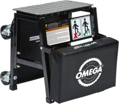 Omega Lift Equipment - 350 Lb Capacity, 4 Wheel Creeper Seat - Alloy Steel, 15-3/4" Long x 17.72" Overall Height x 7" Wide - Top Tool & Supply