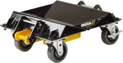 Omega Lift Equipment - 4 Wheel, 2,000 Lb Capacity, One Pair Dolly without Handle - 4" Casters, 10 to 36" Polyurethane Mold on Polyetyhylene Wheels - Top Tool & Supply