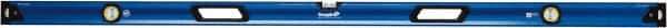 Empire Level - 96" Long 3 Vial Box Beam Level - Metal, Blue, 1 Level & 2 Plumb Vials - Top Tool & Supply