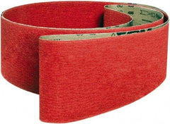 VSM - 3" Wide x 24" OAL, 40 Grit, Ceramic Abrasive Belt - Ceramic, Coarse, Coated, X Weighted Cloth Backing, Wet/Dry - Top Tool & Supply