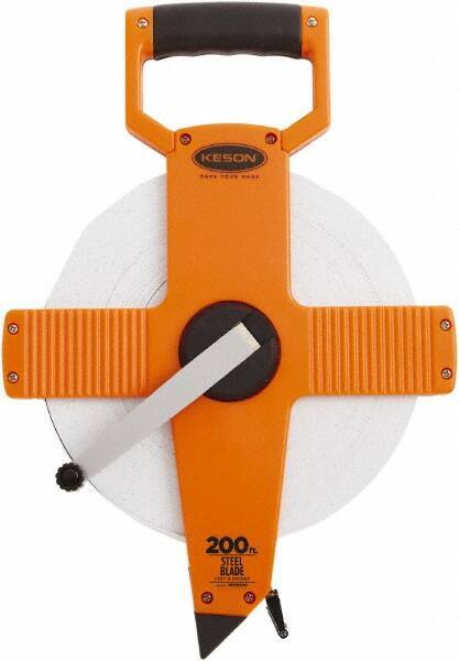 Keson - 200' x 3/8" Tape Measure - 1/8" Graduation - Top Tool & Supply