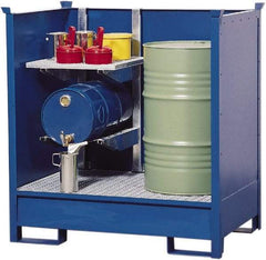 Denios - Mobile Spill Containment Type: Transport Pallet w/Side Walls Number of Drums: 2 - Top Tool & Supply