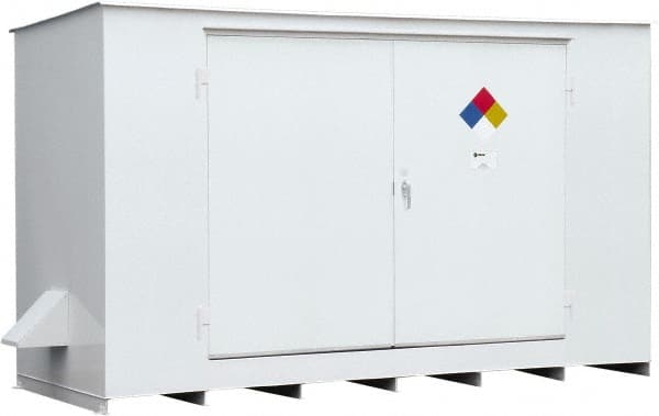 Enpac - Outdoor Safety Storage Buildings Number of Drums: 12 Fire Rated: Yes - Top Tool & Supply