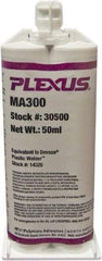 Plexus - 50 mL Cartridge Two Part Adhesive - 3 to 6 min Working Time, 60°F - Top Tool & Supply