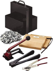 Nifty Products - Strapping Kits Type: Portable Strapping Kit Contents: (2)Steel Coils; Galvanized Steel Seals; Steel Cutter; 1/2" Crimper - Top Tool & Supply