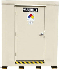 Justrite - 6 Drum, 105 Gal Sump Capacity, Locker - 7.91' Long x 5-1/2' Wide x 8.08' High, Galvanized Steel - Top Tool & Supply