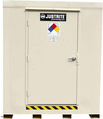 Justrite - 2 Drum, 88 Gal Sump Capacity, Locker - 6' Long x 3-1/2' Wide x 6.25' High, Galvanized Steel - Top Tool & Supply