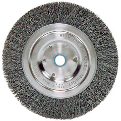 ‎Vortec Pro 6″ Narrow Face Crimped Wire Wheel, .008″ Steel Fill, 5/8″-1/2″ Arbor Hole, Retail Pack - Top Tool & Supply