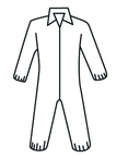 Micropourus Coverall w/ Zipper Front, Collar, Elastic Wrists & Ankles X-Large - Top Tool & Supply