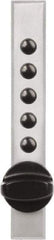 Kaba Access - 5/8 to 7/8" Door Thickness, Satin Chrome Pushbutton Knob Lockset - 2-3/4" Back Set, 1 Code, Zamak3, Nonkey Override Cylinder - Top Tool & Supply