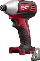 Milwaukee Tool - 18 Volt, 1/4" Drive, 125 Ft/Lb Torque, Cordless Impact Driver - Pistol Grip Handle, 2750 RPM, Lithium-Ion, Bare Tool - Top Tool & Supply