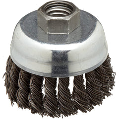 ‎Vortec Pro 2-3/4″ Knot Wire Cup Brush, .020″ Steel Fill, M14 × 2.0 Nut, Retail Pack - Top Tool & Supply