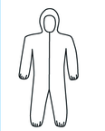 Micropourus Coverall w/ Zipper Front, Hood, Elastic Wrists & Ankles 3XL - Top Tool & Supply