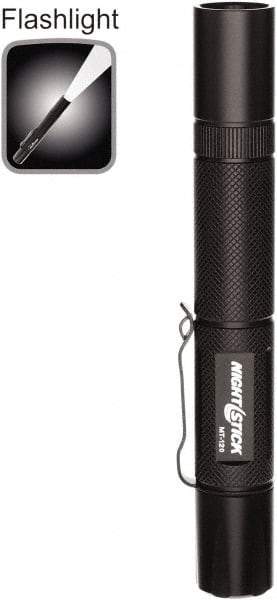 Bayco - LED Bulb, Industrial/Tactical Flashlight - Black Aluminum Body, AA Batteries - Top Tool & Supply