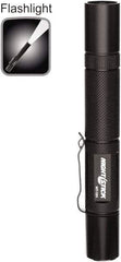 Bayco - LED Bulb, Industrial/Tactical Flashlight - Black Aluminum Body, AA Batteries - Top Tool & Supply