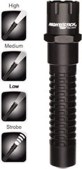 Bayco - LED Bulb, Industrial/Tactical Flashlight - Black Aluminum Body, CR123 Batteries - Top Tool & Supply